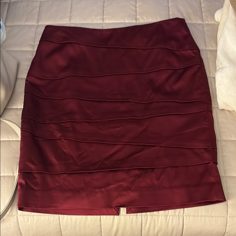 Elegant Burgundy Skirt